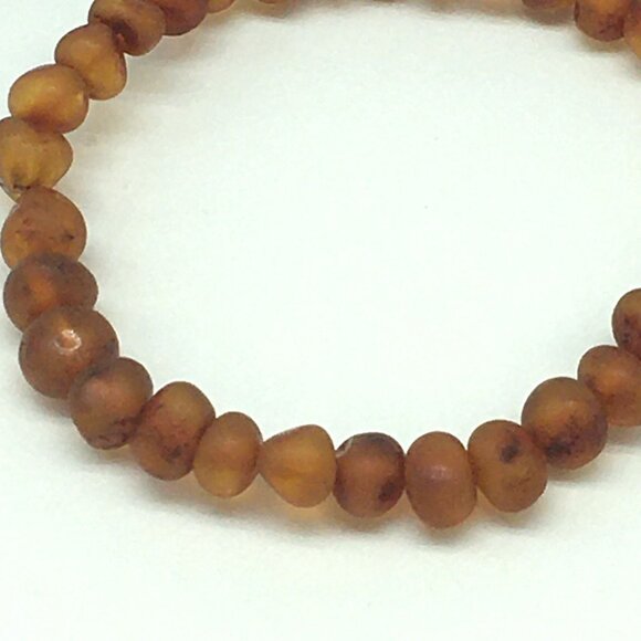 Natural Baltic Amber Bead Bracelet w/ Certificate of Authenticity Lithuania - Picture 3 of 5